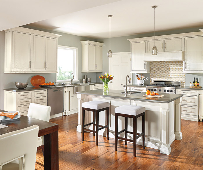 Painted Oak Kitchen Cabinets - Decora Cabinetry