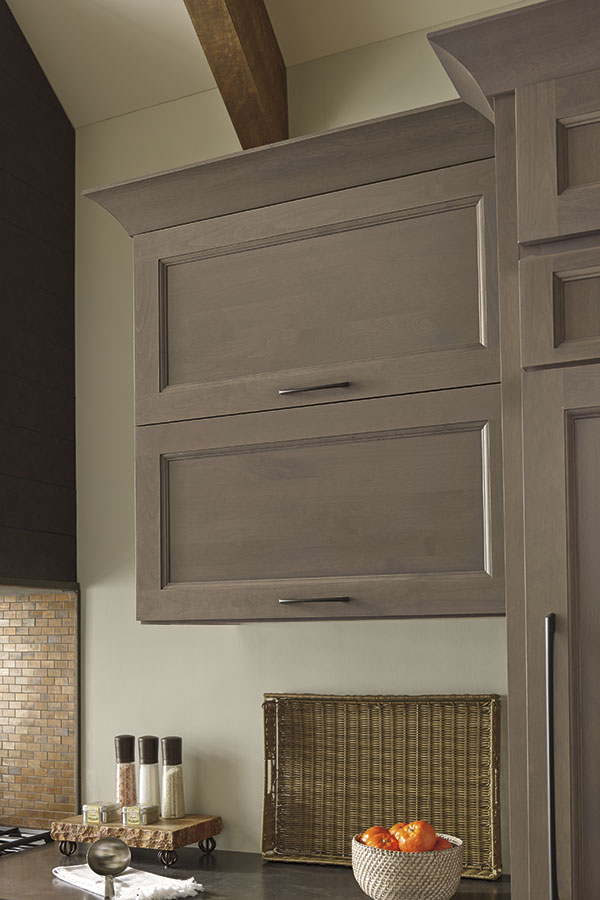 open bifold cabinet door hinge with stainless steel bowls