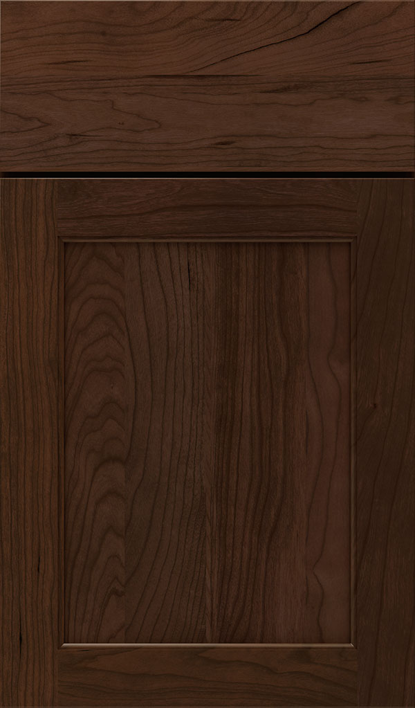 Prescott Cherry Flat Panel Cabinet Door in Bombay