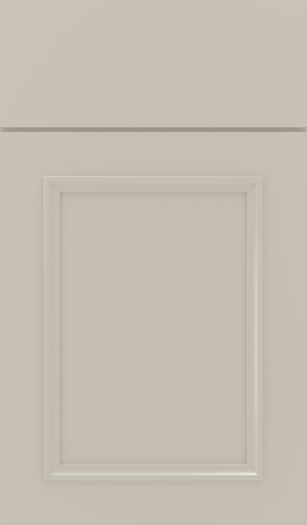Haskins Maple recessed panel cabinet door in Mindful Gray