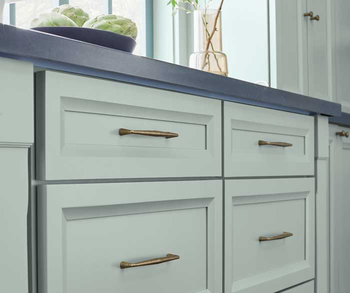 Butler's Pantry with Blue Cabinetry